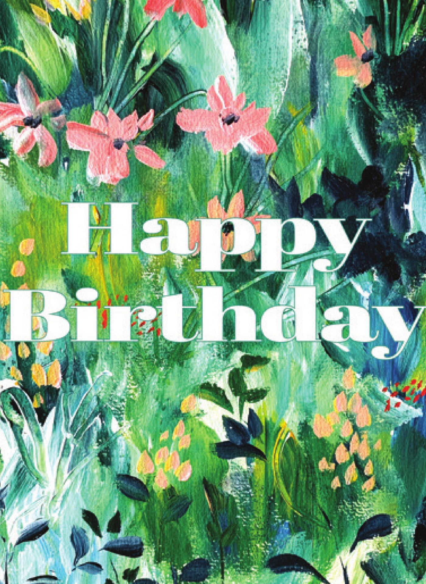 JM26 Happy Birthday Floral
