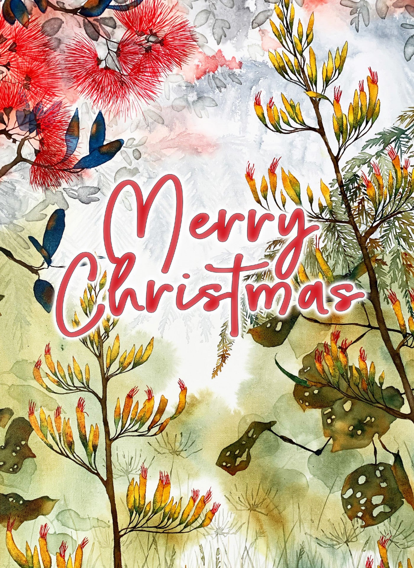 JM34 Merry Christmas Flax