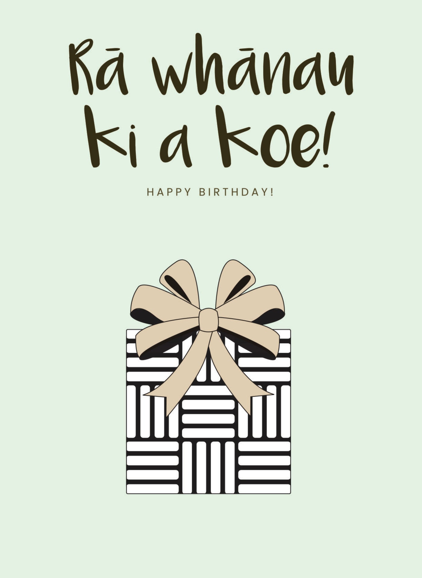 MM176 Rā whānaui ki a koe!