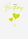 MM211 - Happy Birthday, gold balloons