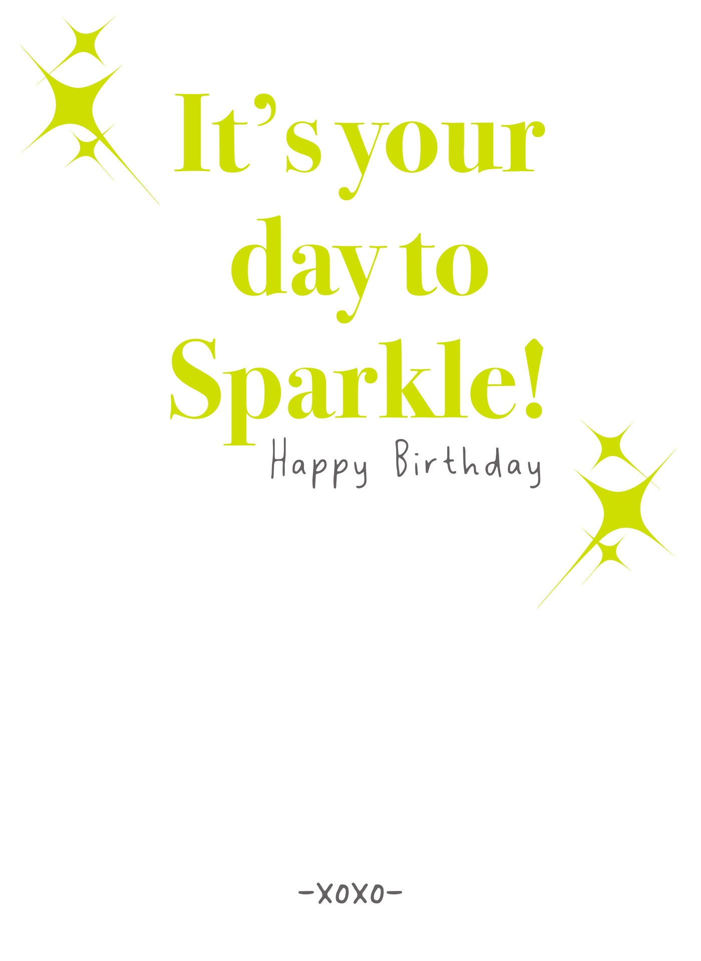 MM217 It's your day to sparkle