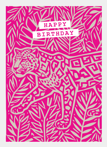 MM220 Happy Birthday Leopard