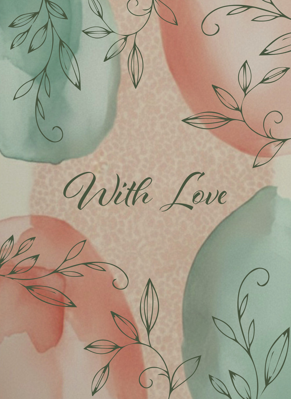 MM226 With Love green/peach