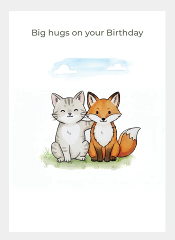 MM231 Cat&Fox Birthday