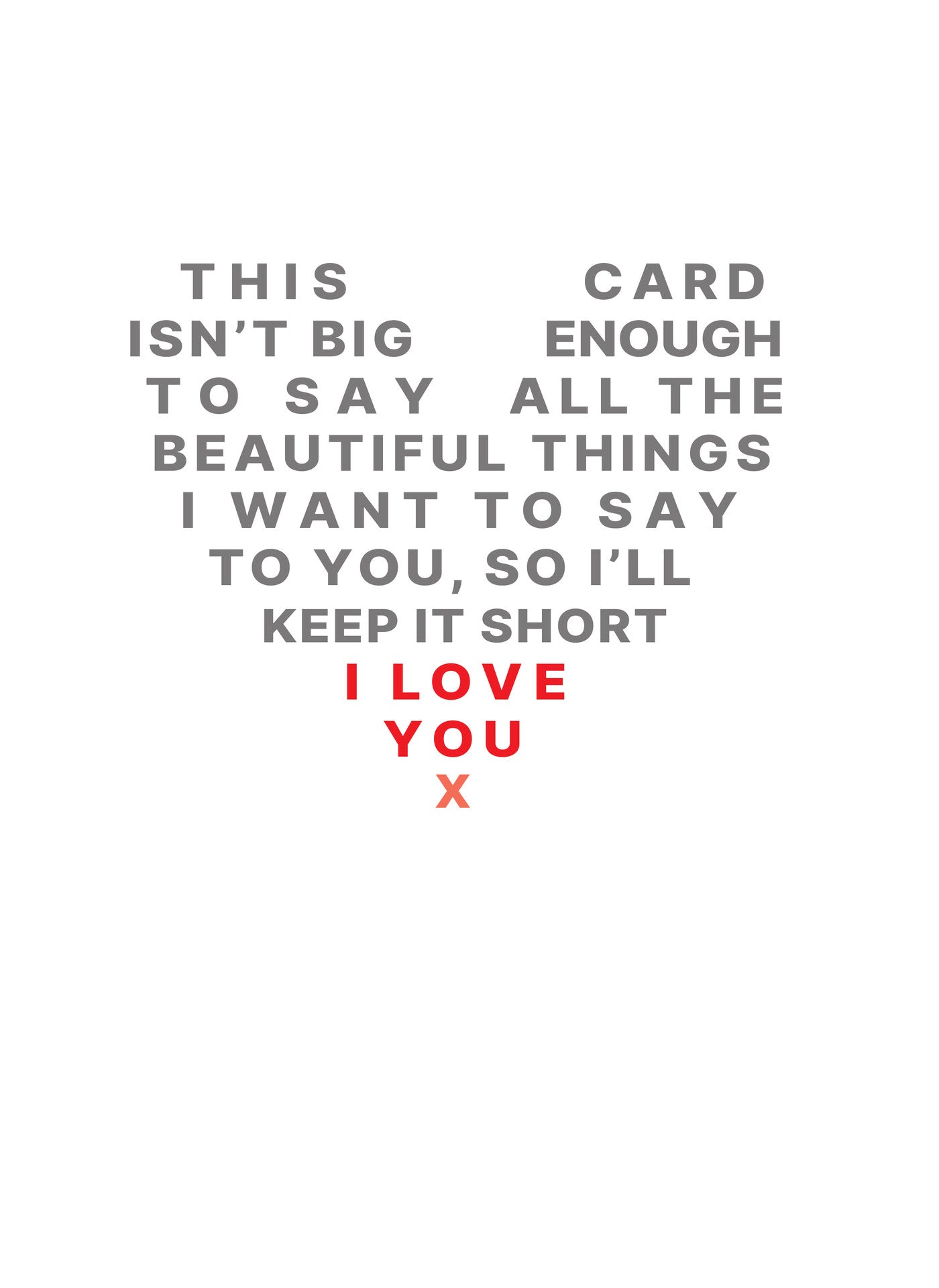 MM233 Love Heart Words