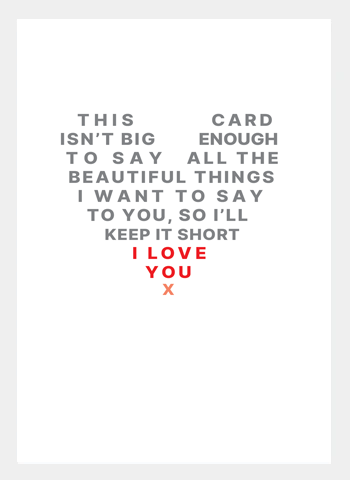 MM233 Love Heart Words