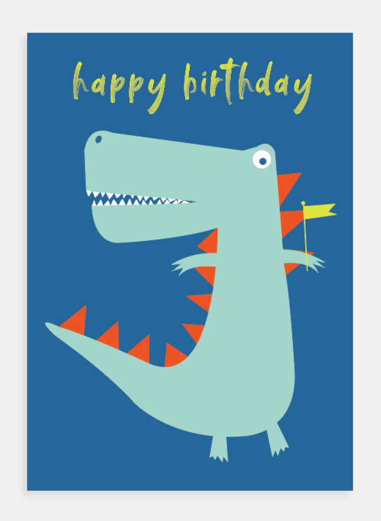 MM148 Happy Birthday Dinosaur