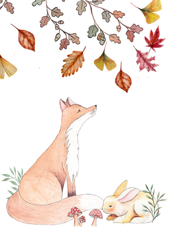 JM16 Woodlands & Wildflowers - Fox & Bunny (Pack of 6)